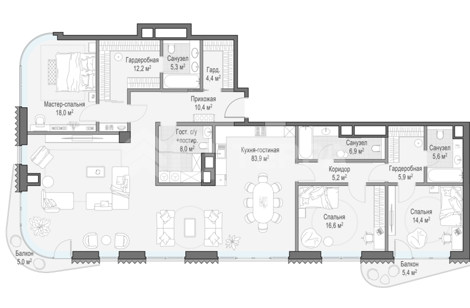 Объект ID 700000005 - Квартира