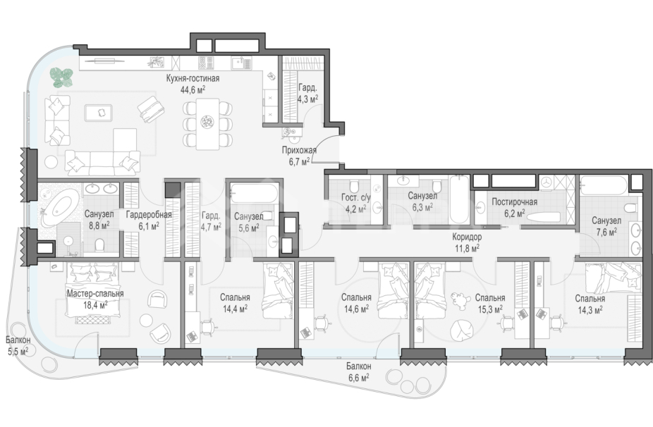 Объект ID 700000006 - Квартира