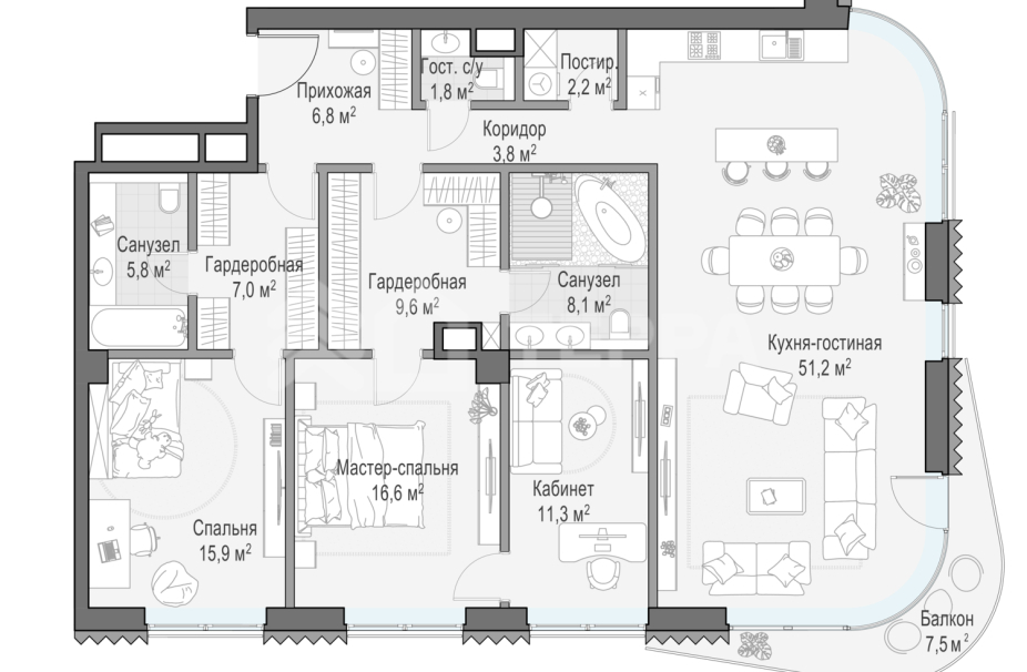 Объект ID 700000100 - Квартира