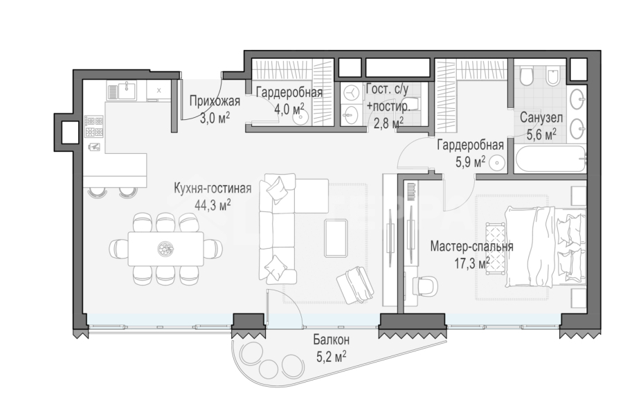 Объект ID 700000002 - Квартира