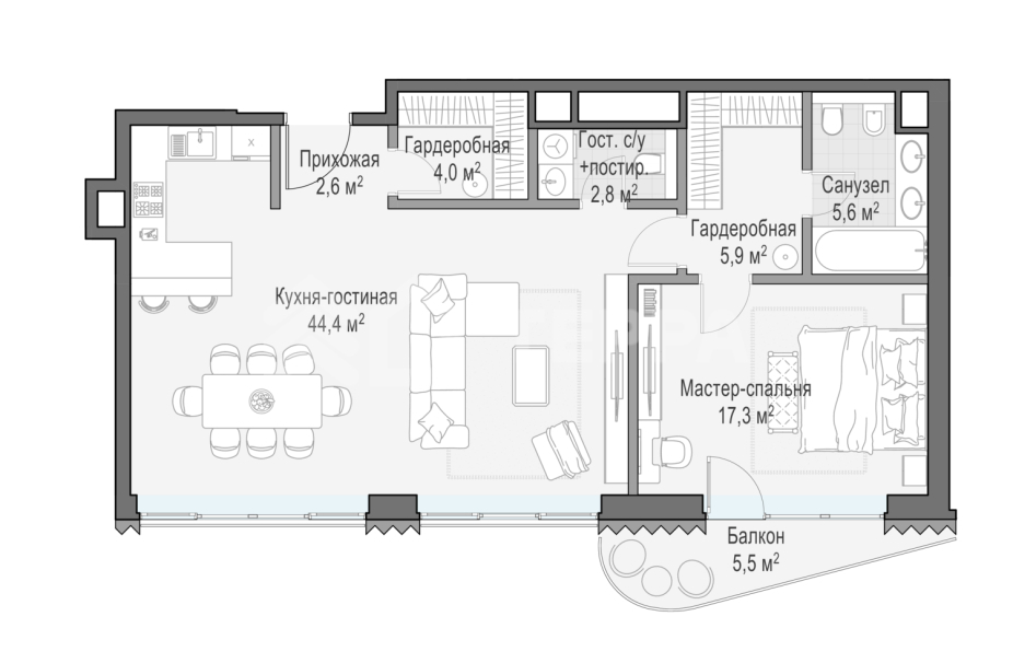 Объект ID 700000001 - Квартира