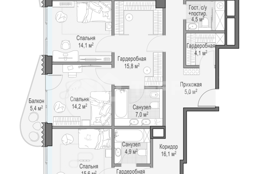 Объект ID 700000101 - Квартира