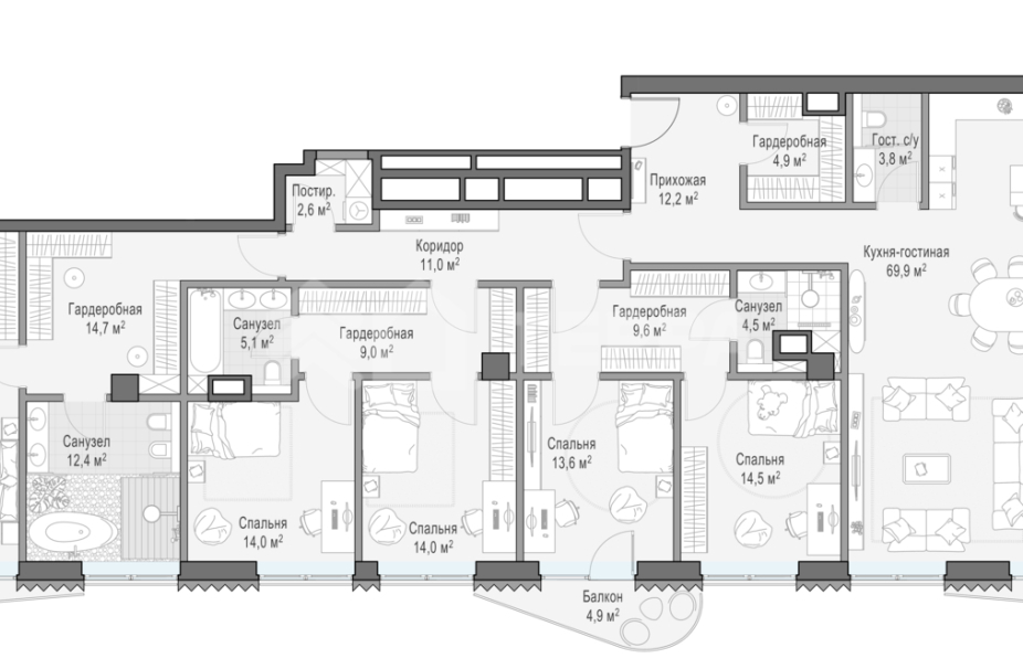 Объект ID 700000063 - Квартира