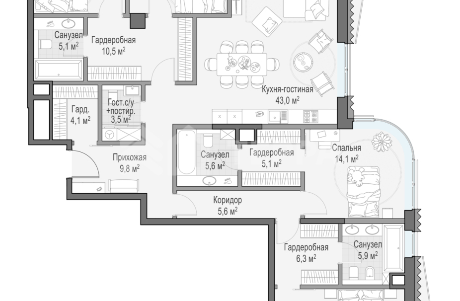 Объект ID 700000052 - Квартира