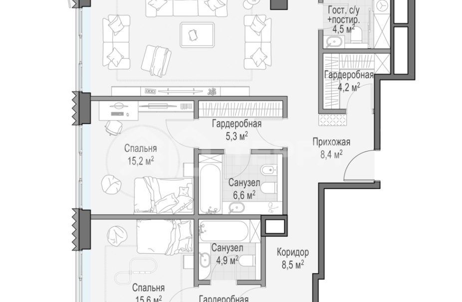 Объект ID 700000105 - Квартира